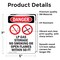 Signmission LP Gas Storage No Smoking Danger Sign, Vinyl Decal, 5in W x 7in L, 2PK OS-2PACK-DS-D-57-V-1444 - alternate 5